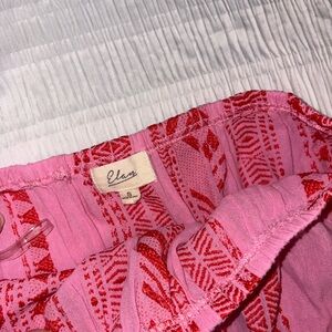 Elan Pink with Red Printed Women’s Intimates Top